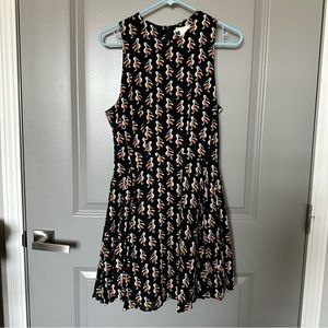 H&M Pelican Print Sleeveless Dress Size 8
